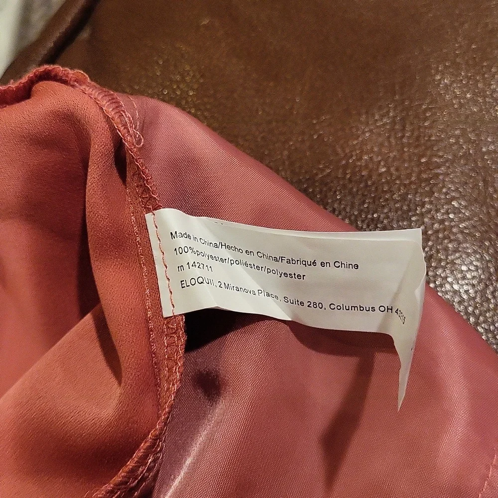 Eloquii Size 24 Coral Dress Cargo Pants - Picture 5 of 5